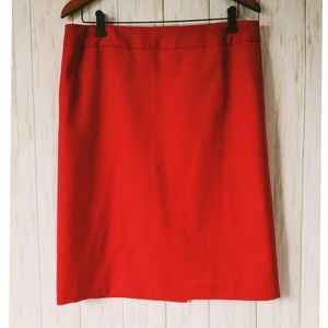 Pendleton Skirt, crimson red, virgin wool, 12